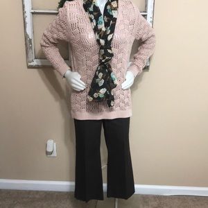Chocolate colored floral scarf